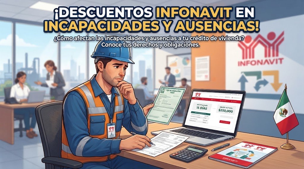 Descuentos Infonavit en incapacidades y ausencias: artículo 29