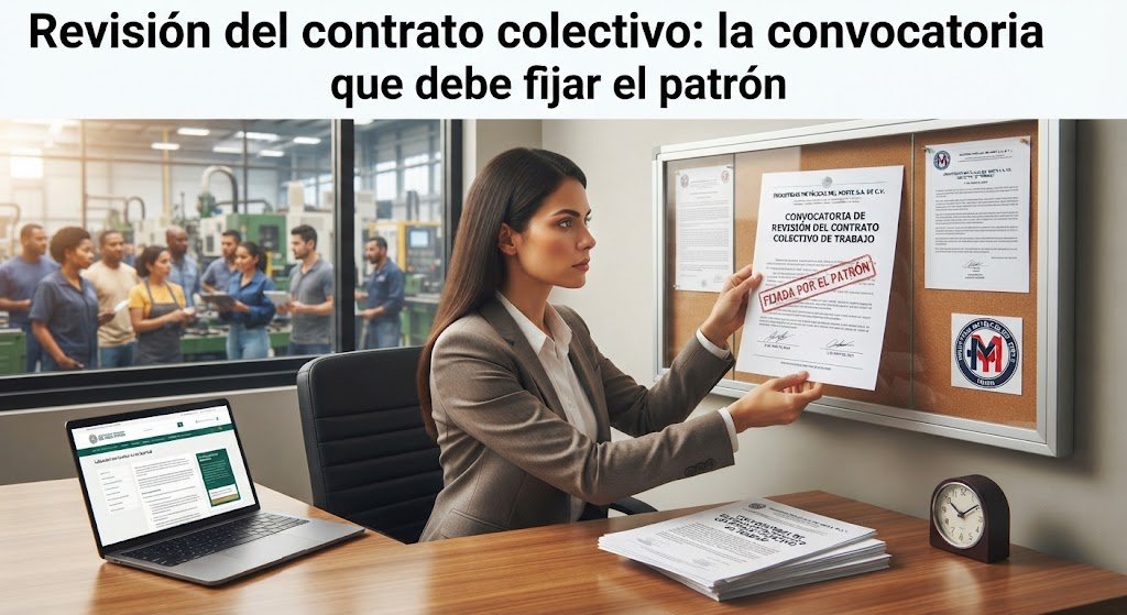 Revisión del contrato colectivo: la convocatoria que debe fijar el patrón