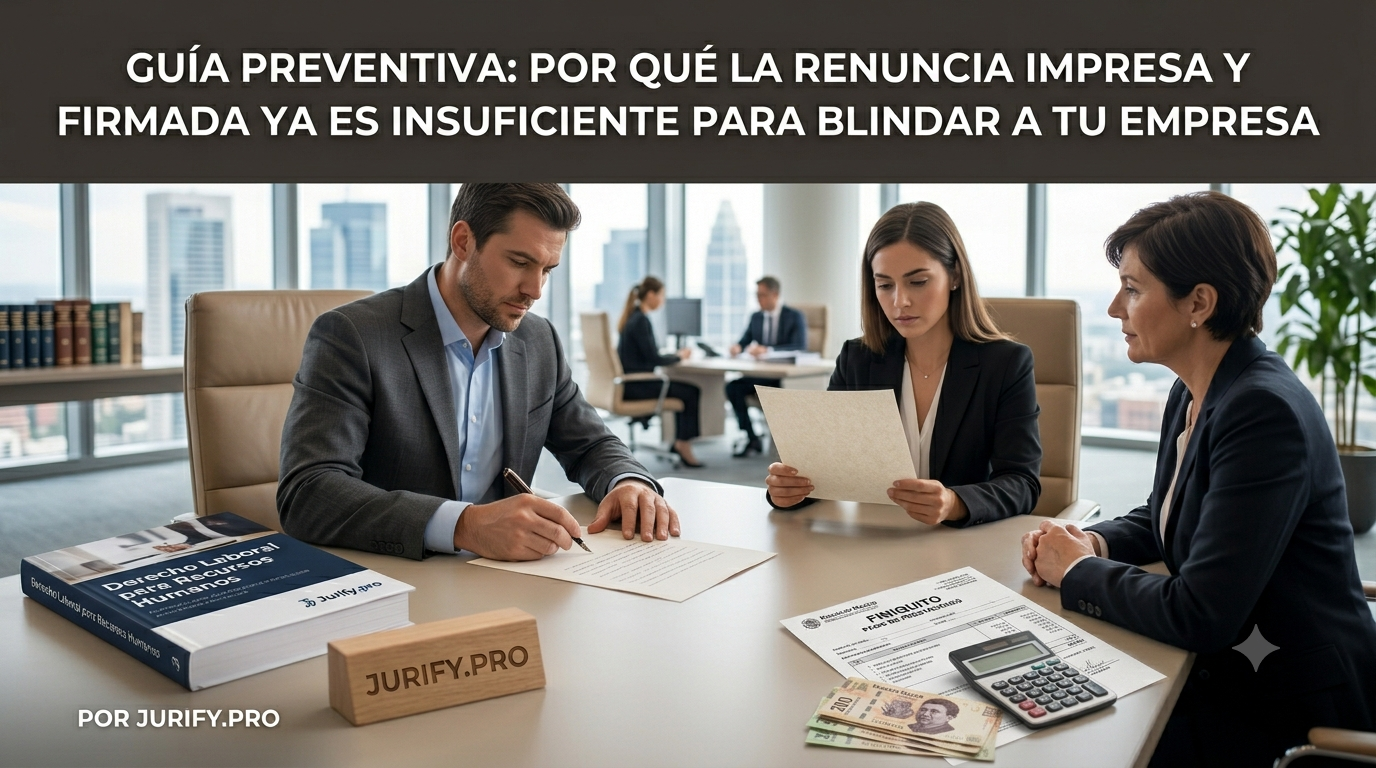 ¿Por qué una renuncia impresa firmada ya no protege a tu empresa?