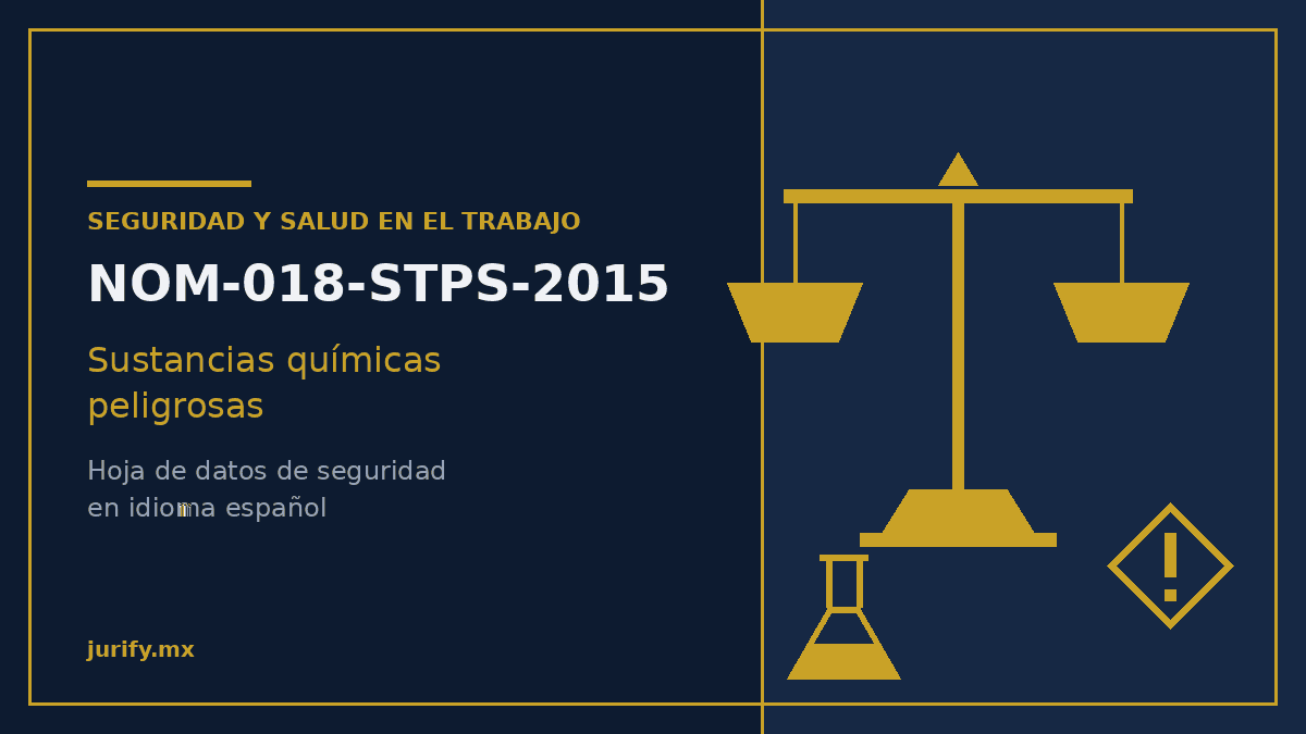 NOM-018-STPS-2015: la hoja de datos de seguridad en inglés no cumple